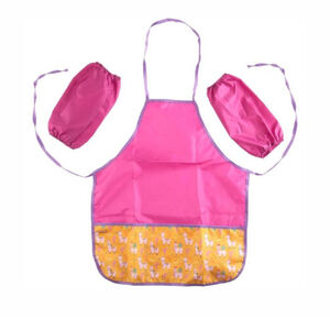 Apron for work No.1 School Llamas with armlets
