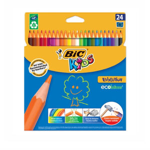 Карандаши цветные пластиковые Bic Evolution 93 24 цветов 