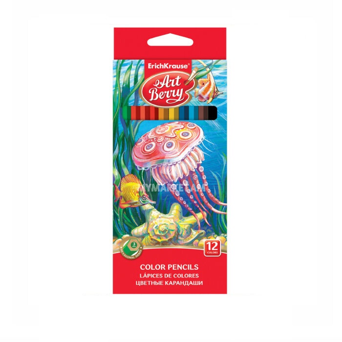 Գունավոր մատիտներ EK ArtBerry 12 գույն 