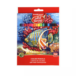 Colored pencils and brush EK Art Berry aqua 18 colors