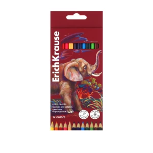 Colored pencils ErichKrause Safari 12 colors