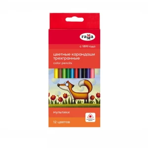 Colored pencils Gamma Cartoons 12 colors
