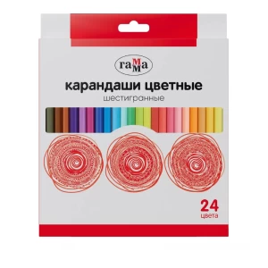 Colored pencils Gamma Cartoons 24 colors