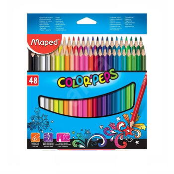 Գունավոր մատիտներ Maped 48 գույն ||Карандаши цветные Maped Color Pep's 48 цветов ||Colored pencils Maped Color Pep's 48 colors