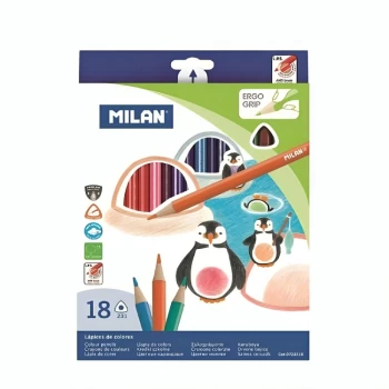Գունավոր մատիտներ Milan 18 գույն ||Карандаши цветные Milan 18 цветов ||Colored pencils Milan 18 colors