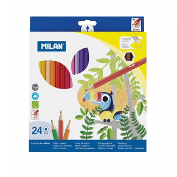Գունավոր մատիտներ Milan 24 գույն ||Карандаши цветные Milan 24 цветов ||Colored pencils Milan 24 colors