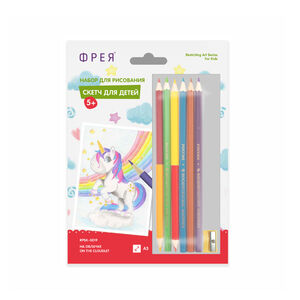 Freya sketch for coloring with colored pencils RPSK-0019
