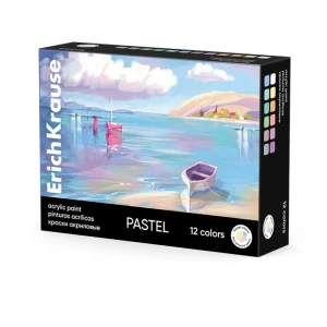 Ներկեր ակրիլային ErichKrause The Spirit of Art Pastel 12 գույն 20 մլ 