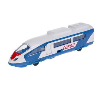 Խաղալիք արագընթաց գնացք Сокол մետաղյա 19 սմ 3+ ||Игрушечный скоростной поезд Сокол металл 19 см 3+ ||Toy high-speed train Falcon metal 19 cm 3+