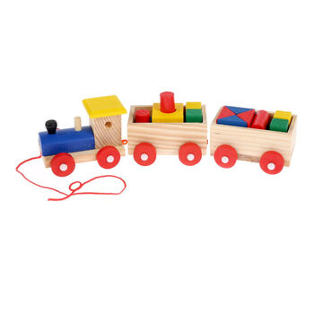 Խաղալիք փայտե Паровоз 3+ ||Игрушка деревянная Паровоз 3+ ||Toy Wooden Steam Train 3+