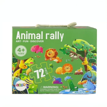 Փազլ 72 կտոր «Կենդանիների հանրահավաք» || Пазл 72 детали «Ралли животных» || Puzzle 72 pieces "Animal Rally"