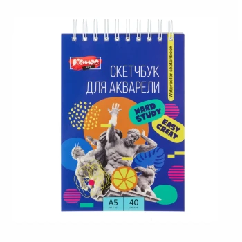 Սկեչբուք Комус Арт A5 40 թերթ ||Скетчбук для рисунка, графики и каллиграфии Комус Арт 148х207 мм 40 листов ||Sketchbook for drawing, graphics, and calligraphy Komus Art 148x207 mm, 40 sheets