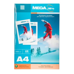 Ֆոտոթուղթ ProMega Jet միակողմանի փայլուն A4 200 գր/մ 25 թերթ 