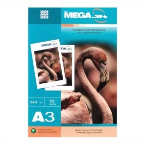 Ֆոտոթուղթ ProMega Jet միակողմանի փայլուն A3 240 գր/մ 15 թերթ 