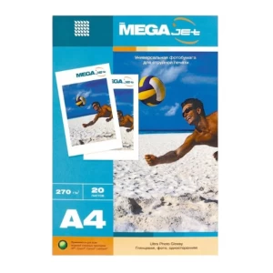 Ֆոտոթուղթ ProMega Jet միակողմանի փայլուն A4 270 գր/մ 20 թերթ 
