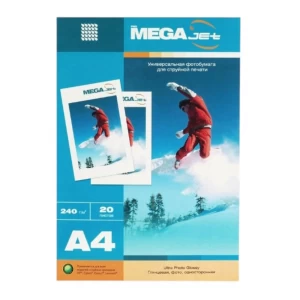 Ֆոտոթուղթ ProMega Jet միակողմանի փայլուն A4 240 գր/մ 20 թերթ 