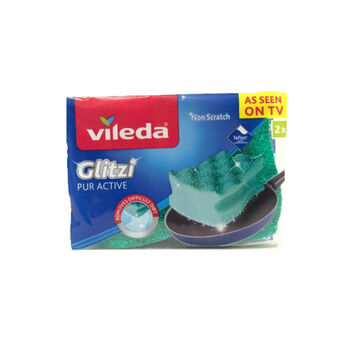 Սպունգ սպասքի Vileda Glitzi 2 հատ ||Губка для мытья посуды Vileda Glitzi 2 шт. ||Sponge for washing dishes Vileda Glitzi 2 pcs.