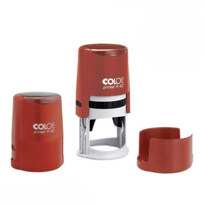 Оснастка для печати круглая Colop Printer R40 40 мм с крышкой красная 