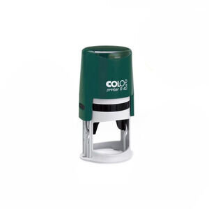 Оснастка для печати круглая Colop Printer R40 40 мм с крышкой зеленая