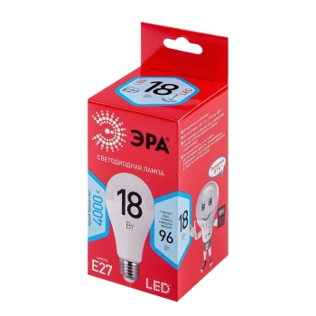 Լամպ ЭРА Red Line LED E27 18W A65 4000K ||Светодиодная лампа ЭРА Red Line LED E27 18W A65 4000K ||ERA Red Line LED E27 18W A65 4000K LED Bulb