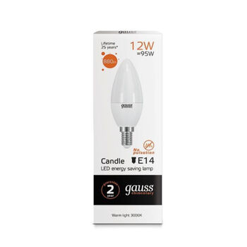Լամպ Gauss Elementary LED E14 12W 3000K