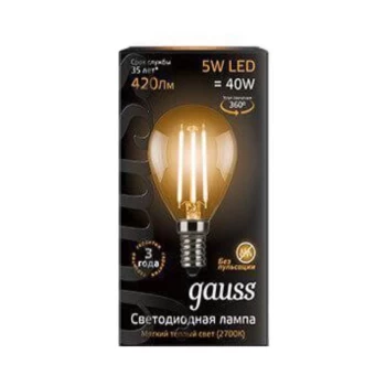 Լամպ Gauss LED E14 5W 2700K