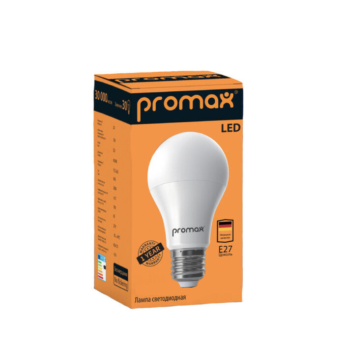 Лампа Promax 12W E27 4000K 