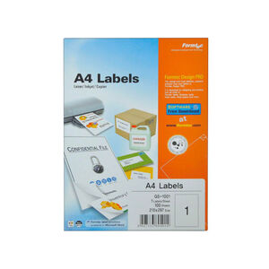 Paper Label A4 210х297 mm 1 sections 1 sheet