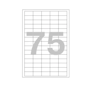 Թուղթ Promega Label 38х19 մմ 75 բաժին 1 թերթ