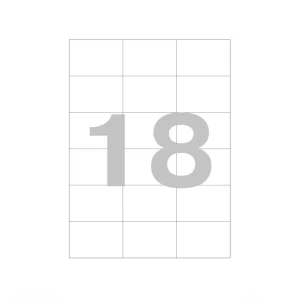 Թուղթ Promega Label 70х49,5 մմ 18 բաժին 1 թերթ