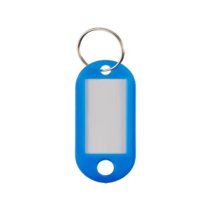 Plastic blue key tags 10 pcs.