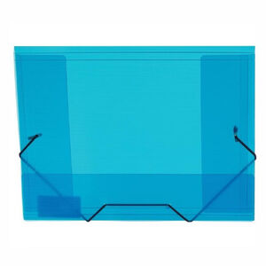 Թղթապանակ ռեզինով Attache A5 ||Папка на резинках Attache А5 15 мм пластиковая до 100 листов синяя (толщина обложки 0.6 мм) ||Folder with elastic bands Attache A5 15 mm plastic up to 100 sheets blue (cover thickness 0.6 mm)
