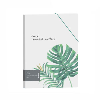 Թղթապանակ ռեզինով Berlingo А4 ||Папка на резинке Berlingo "Eco" А4, 600мкм, прозрачная, с рисунком ||Elasticated folder Berlingo "Eco" A4, 600µm, transparent, with a pattern