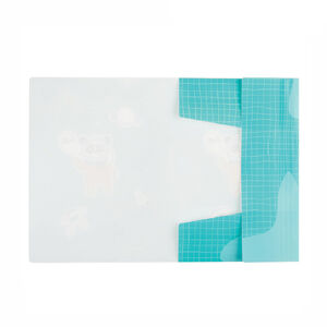 Папка на резинке Meshu "Space adventure" А4, бирюзовая, до 400 листов, 500 мкм 