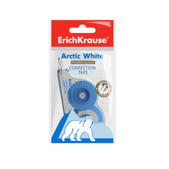 Շտրիխ-ժապավեն ErichKrause Arctic White 4,2 մմх5 մ 