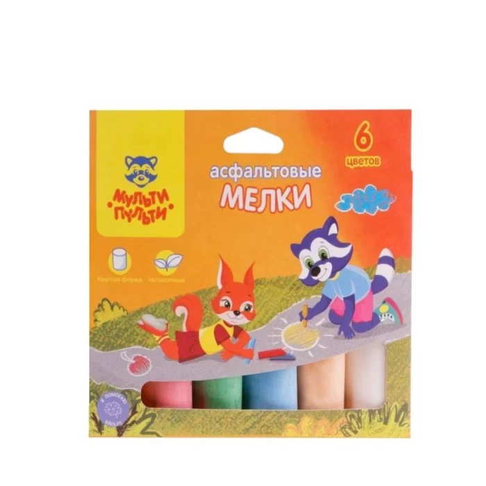 Мел Мульти-Пульти цветные 6 шт 