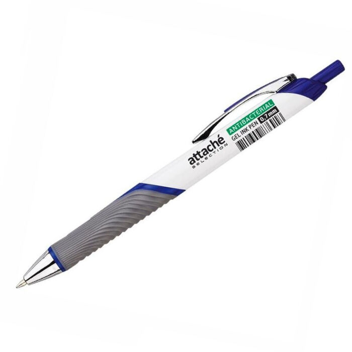 Գրիչ գելային Attache Antibacterial կապույտ 0,7 մմ ||Ручка гелевая автоматическая Attache Selection синяя толщина линии 0.7 мм ||Automatic gel pen Attache Selection blue line thickness 0.7 mm