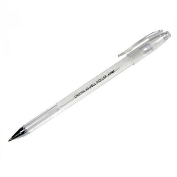 Գրիչ գելային Crown սպիտակ 0,7 մմ HJR-500P ||Ручка гелевая Crown "Hi-Jell Pastel" пастель белая 0,7 мм ||Gel pen Crown "Hi-Jell Pastel" pastel white 0.7 mm