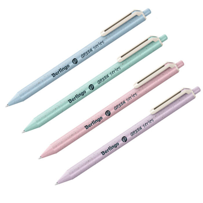 Automatic ballpoint pen Berlingo "Green Series" 0.7 mm, blue