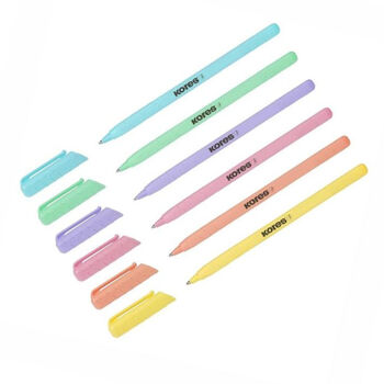 Գրիչ գնդիկավոր Kores Pastel կապույտ 1 մմ ||Ручка шариковая Kores Pastel синяя 1 мм ||Ballpoint pen Kores Pastel blue 1 mm