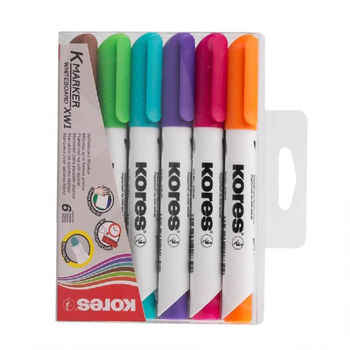 Մարկերների հավաքածու Kores Whiteboard 6 գույն  ||Набор маркеров для досок Kores 3 мм 6 шт ||Whiteboard marker set Kores 3 mm 6 pcs