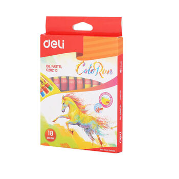 Յուղամատիտ Deli 18 գույն ||Масляная пастель Deli ColoRun 18 цветов ||Oil pastel Deli ColoRun 18 colors