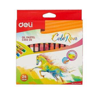Յուղամատիտ Deli 24 գույն ||Масляная пастель Deli ColoRun 24 цвета ||Oil pastel Deli ColoRun 24 colors