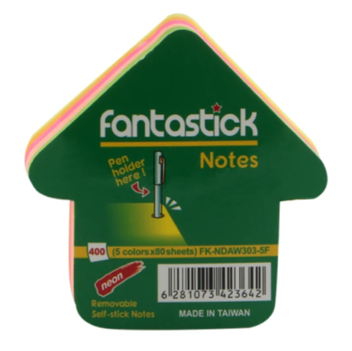 Թուղթ նշումի ինքնակպչուն Fantastick 5 գույն 400 թերթ 76x76 մմ 