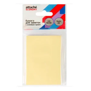 Attache Economy Sticky Notes, 100 sheets, 76x51 mm