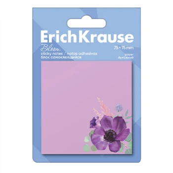 Թուղթ նշումի ինքնակպչուն ErichKrause Pastel Bloom 50 թերթ 75х75 մմ ||Блок самоклеящийся бумажный ErichKrause Pastel Bloom 50 листов, 75х75 мм ||ErichKrause Pastel Bloom Self-Adhesive Paper Note Pad, 50 sheets, 75x75 mm