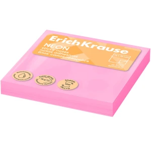 Թուղթ նշումի ինքնակպչուն ErichKrause Neon 100 թերթ 75х75 մմ 
