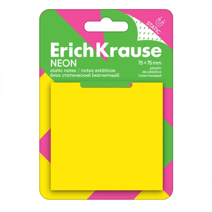 Թուղթ նշումի ինքնակպչուն ErichKrause Неон 50 թերթ 75x75 մմ 