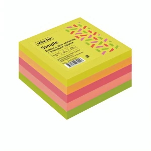Stickers Attache Economy 7,6 x 7,6 mm 5 colors 400 sheets