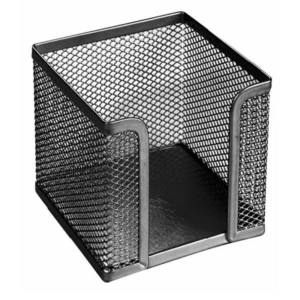 Metal memo cube holder, 90x90x90 mm
